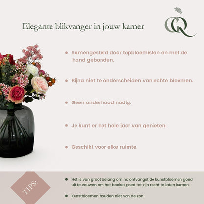 Kunstbloemen Solo Light Pink Peonies x 5 - 65cm