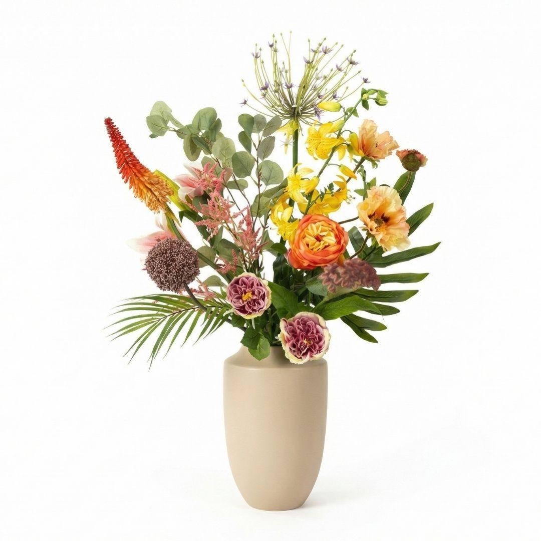Kunstbloemen boeket - Tropical Chic Deluxe - Real Touch - 13 stelen - ↑ 105 cm