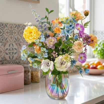 Kunstbloemen boeket - Soft Spring Deluxe - Real Touch - 18 stelen - ↑ 85 cm