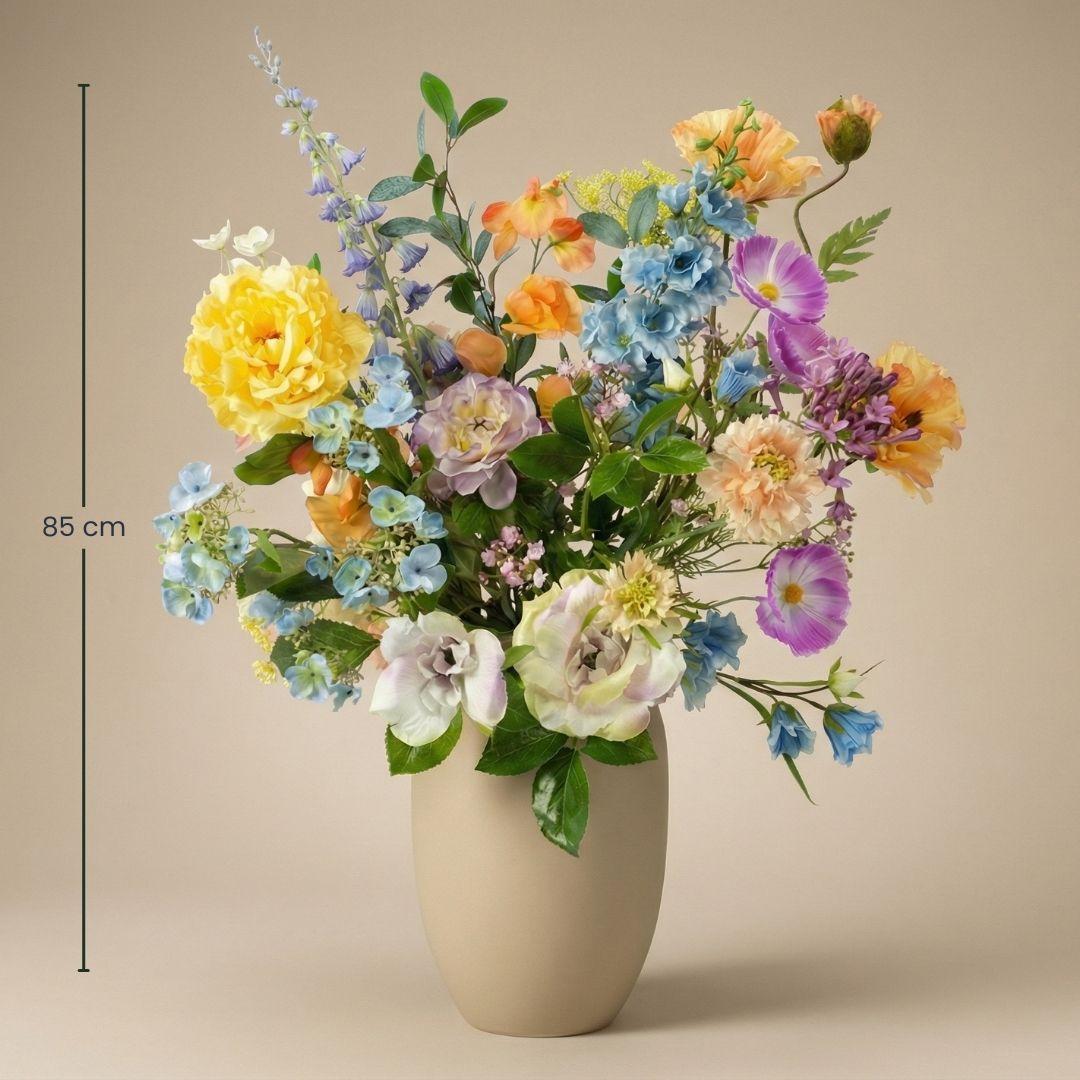 Kunstbloemen boeket - Soft Spring Deluxe - Real Touch - 18 stelen - ↑ 85 cm