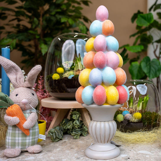 Paasei boom decoratie - Glitter pastel eieren - ↑ 40 cm