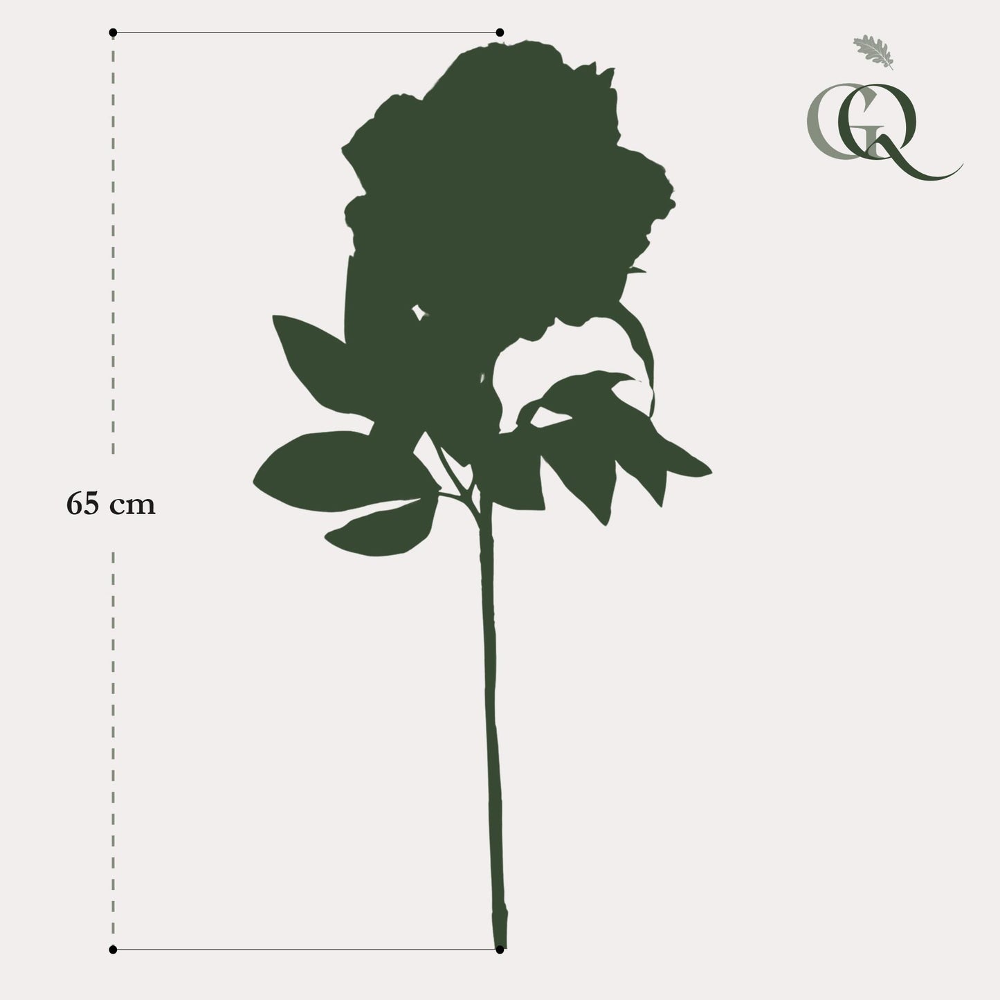 Kunstbloemen Solo Light Pink Peonies x 5 - 65cm