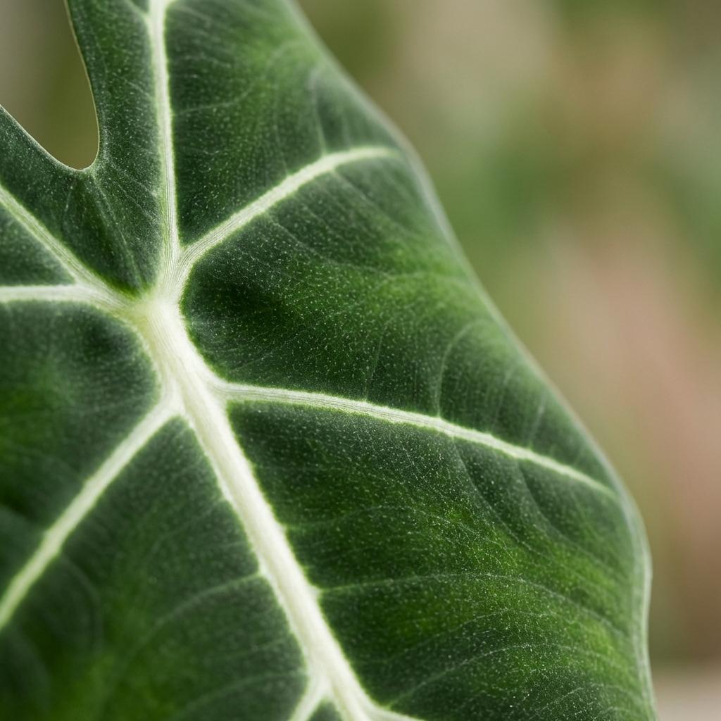 Olifantsoor - Alocasia Frydek - Groen - Weinig onderhoud - 1 Plant - met Potter Wit - Pot 19cm - Hoogte 60cm
